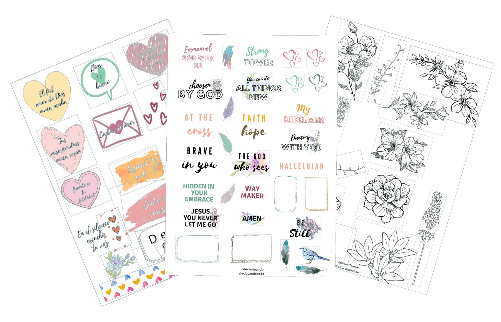 Stickers descargables educandoando